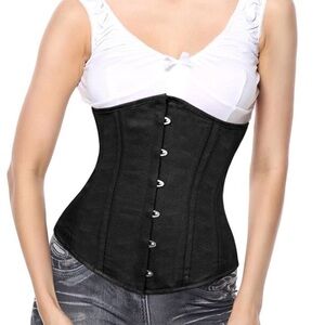 Charmian Black Corset Waist Cincher